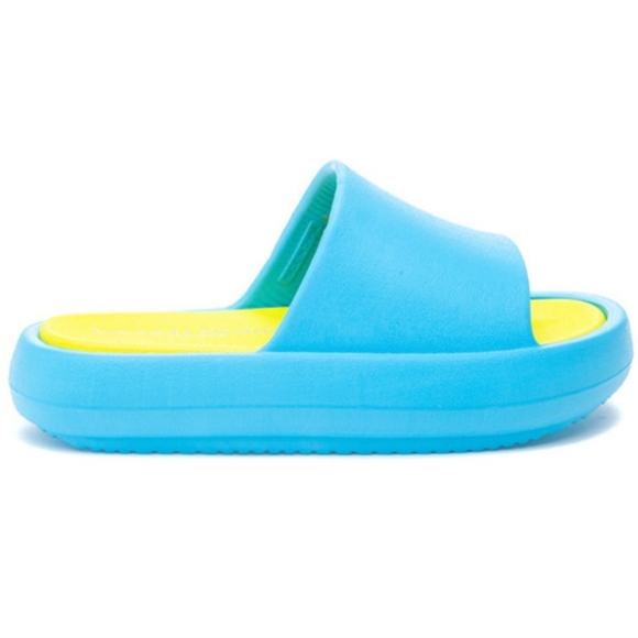 J Slides Shoes - NIB J/Slides SQUISH Turquoise/Yellow Eva - Size 10